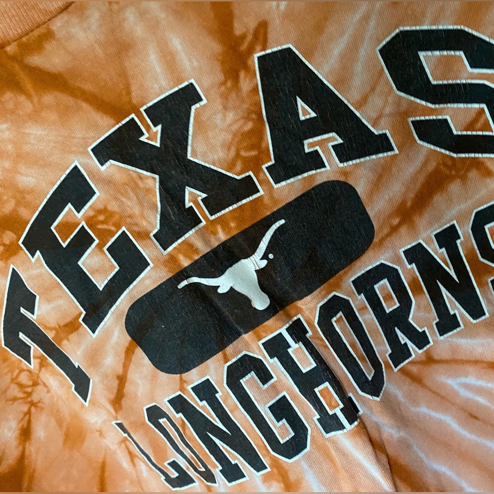 Texas Long Horns College Tee Tie Dyed
